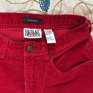 vintage corduroy pants RED size 6